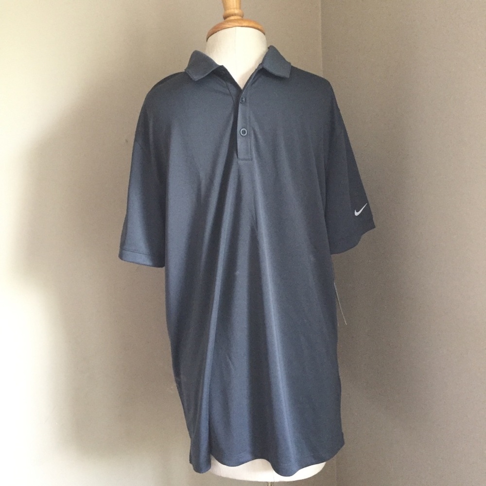 NWT Nike Dri Fit cellular brand shirt golf polo L